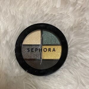 Sephora Eyeshadow Palette - Gold, Silver, Blue, Cream